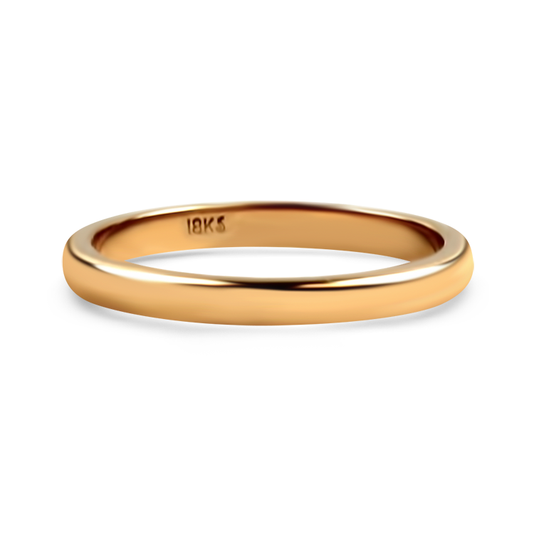 PAGE Estate Wedding Band Estate 14k Rose Gold 2mm Wedding Band 4