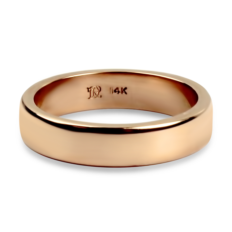 PAGE Estate Wedding Band Estate 14k Rose Gold Men's Band 9