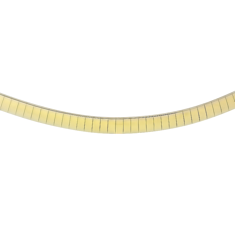PAGE Estate Necklaces and Pendants Estate 14K Two-Tone Omega Necklace