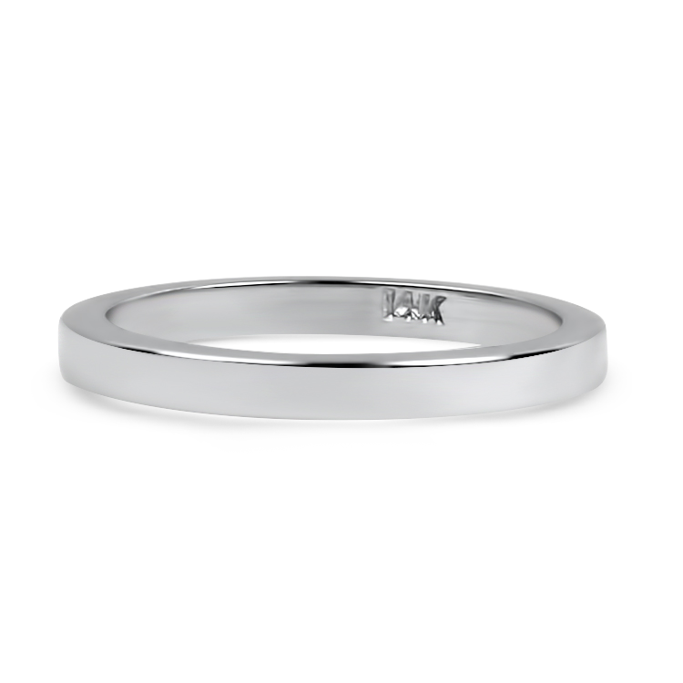 PAGE Estate Wedding Band Estate 14k White Gold Band 5.5