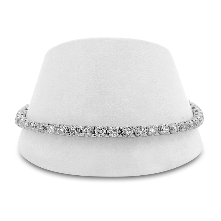 PAGE Estate Bracelet Estate 14K White Gold Diamond Line Bracelet