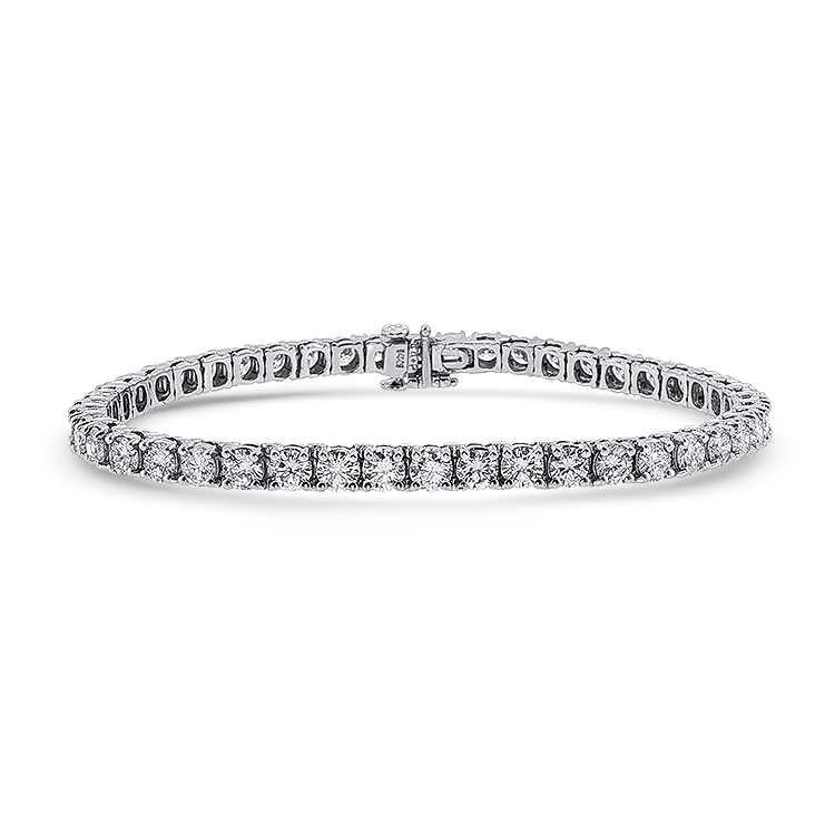 PAGE Estate Bracelet Estate 14K White Gold Diamond Tennis Bracelet - 9.20ctw
