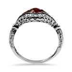 PAGE Estate Ring Estate 14K White Gold Ruby & Diamond Ring 8