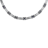 PAGE Estate Necklaces and Pendants Estate 14k White Gold Sapphire & Diamond Necklace