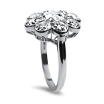 PAGE Estate Engagement Ring Estate 14K White Gold Three Stone Round Brilliant Cut Diamond Engagement Ring 5