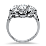 PAGE Estate Engagement Ring Estate 14K White Gold Three Stone Round Brilliant Cut Diamond Engagement Ring 5