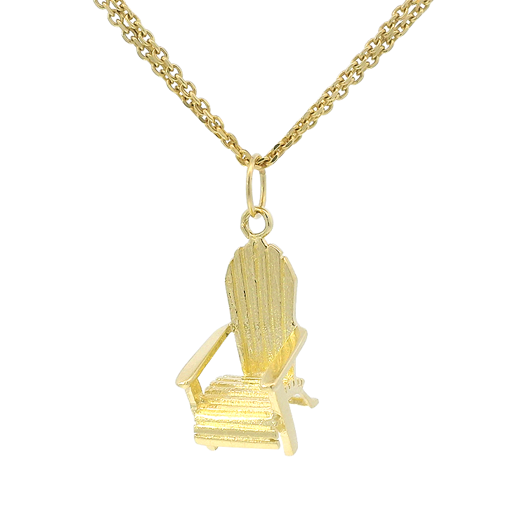 PAGE Estate Charm Estate 14k Yellow Gold Adirondack Chair Charm