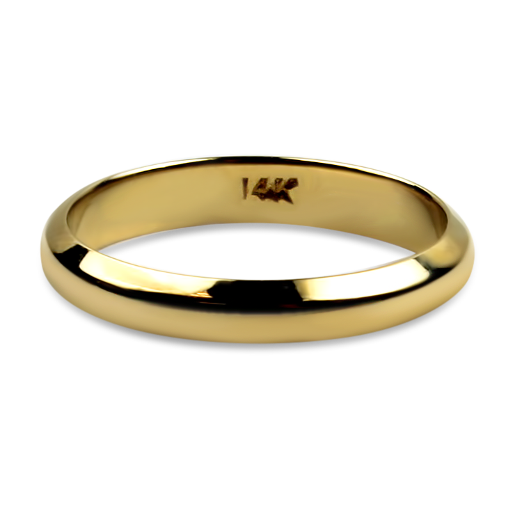 PAGE Estate Wedding Band Estate 14K Yellow Gold Band 7