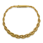 PAGE Estate Necklaces and Pendants Estate 14k Yellow Gold Braided Omega Collar Necklace