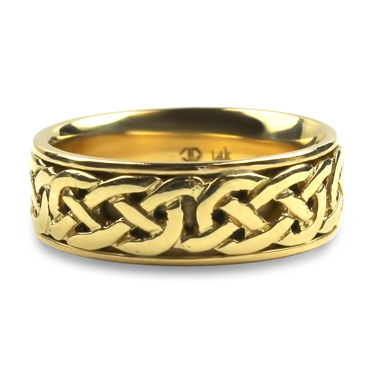 PAGE Estate Ring Estate 14K Yellow Gold Celtic-Inspired Band 6.5
