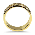 PAGE Estate Wedding Band Estate 14k Yellow Gold Celtic Inspired Band 5.5