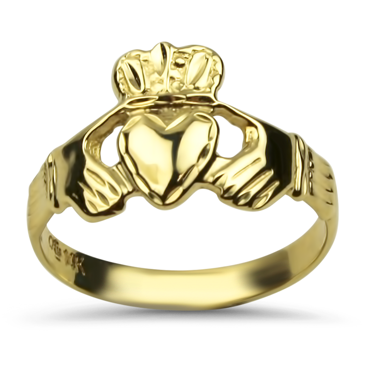 Mens 14k gold claddagh ring online