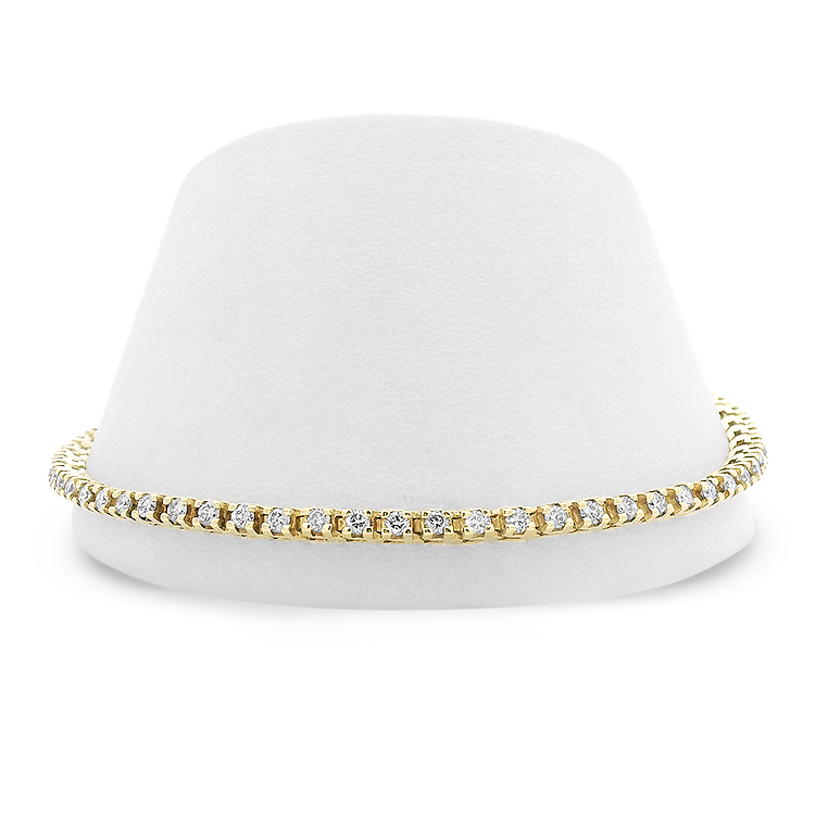 PAGE Estate Bracelet Estate 14K Yellow Gold Diamond Line Bracelet – 1.83ct.