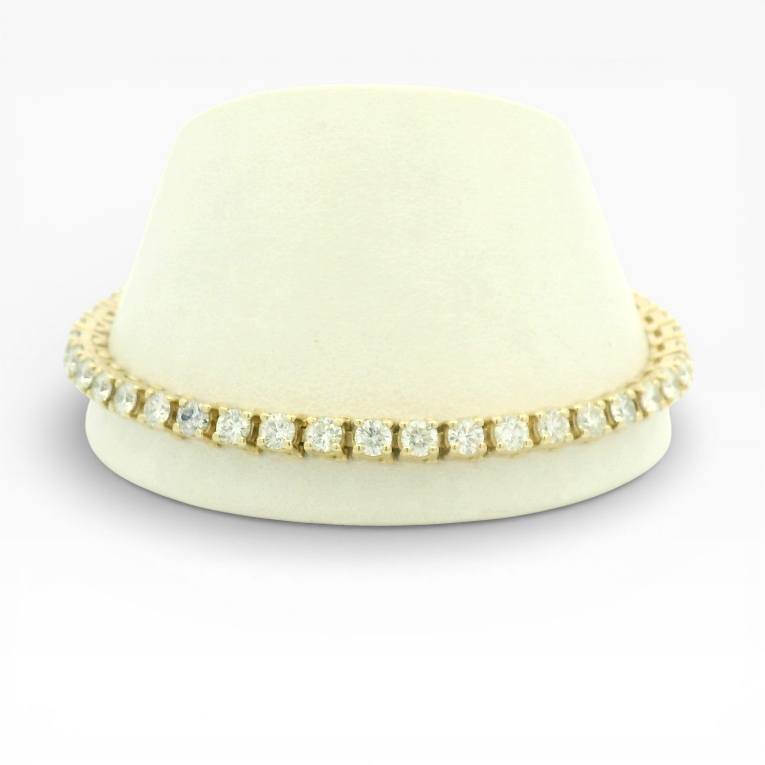 PAGE Estate Bracelet Estate 14K Yellow Gold Diamond Line Bracelet - 6.45ctw