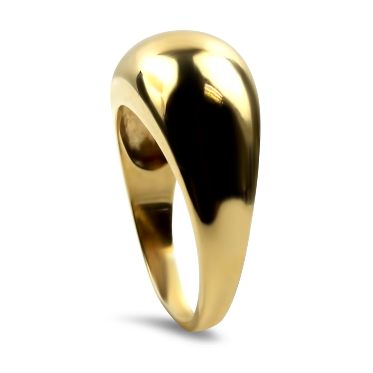 PAGE Estate Ring Estate 14K Yellow Gold Dome Ring 6.5