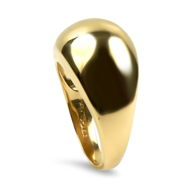 PAGE Estate Ring Estate 14K Yellow Gold Domed Ring 6.5