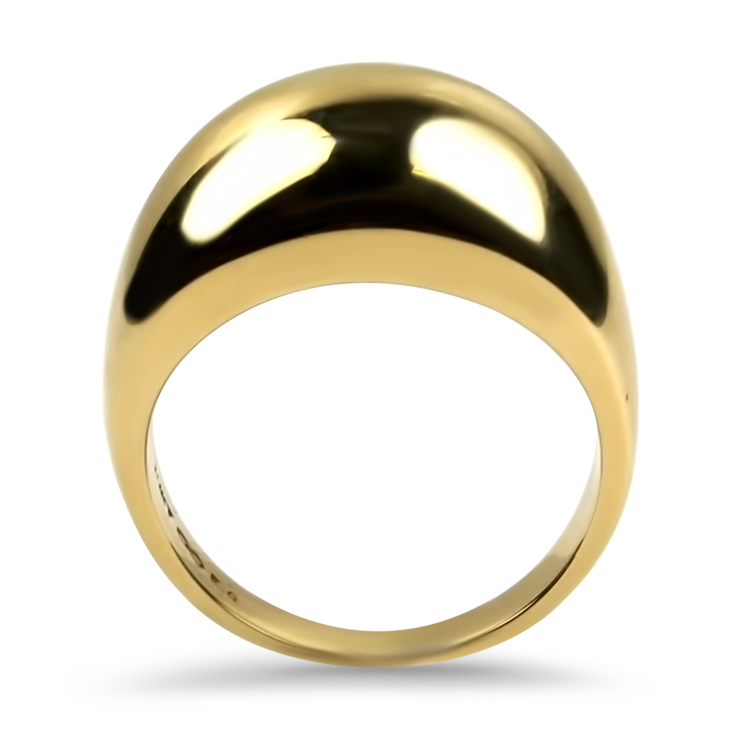 PAGE Estate Ring Estate 14K Yellow Gold Domed Ring 6.5