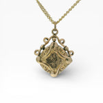 PAGE Estate Lockets Estate 14K Yellow Gold Engraved Locket Pendant