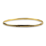 PAGE Estate Bracelet Estate 14K Yellow Gold Etched Bangle Bracelet