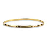 PAGE Estate Bracelet Estate 14K Yellow Gold Etched Bangle Bracelet