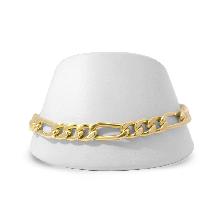PAGE Estate Bracelet Estate 14k Yellow Gold Figaro Bracelet