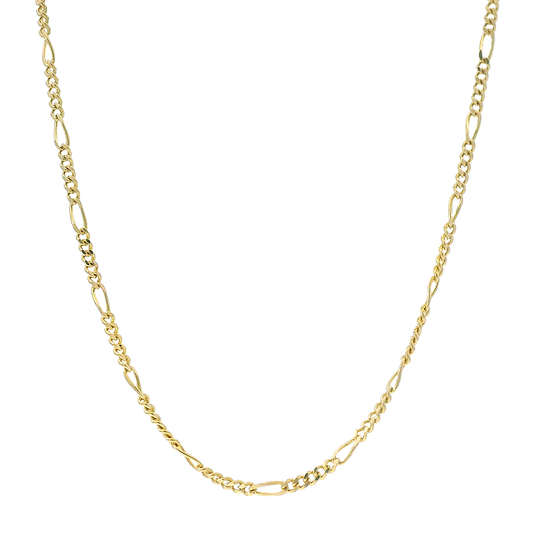 PAGE Estate Necklaces and Pendants Estate 14K Yellow Gold Figaro Chain Necklace