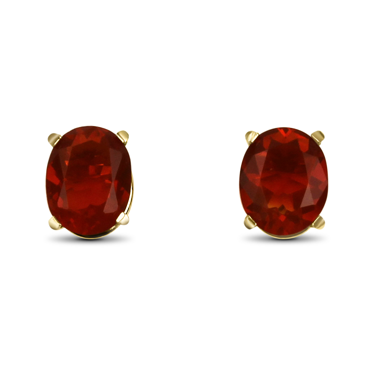 PAGE Estate Necklaces and Pendants Estate 14k Yellow Gold Fire Opal Stud Earrings