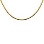 PAGE Estate Necklaces and Pendants Estate 14k Yellow Gold Flat Spiga Link Chain Necklace