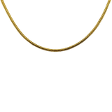 PAGE Estate Necklaces and Pendants Estate 14k Yellow Gold Flat Spiga Link Chain Necklace