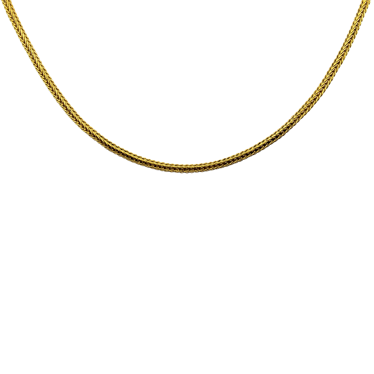 PAGE Estate Necklaces and Pendants Estate 14k Yellow Gold Flat Spiga Link Chain Necklace