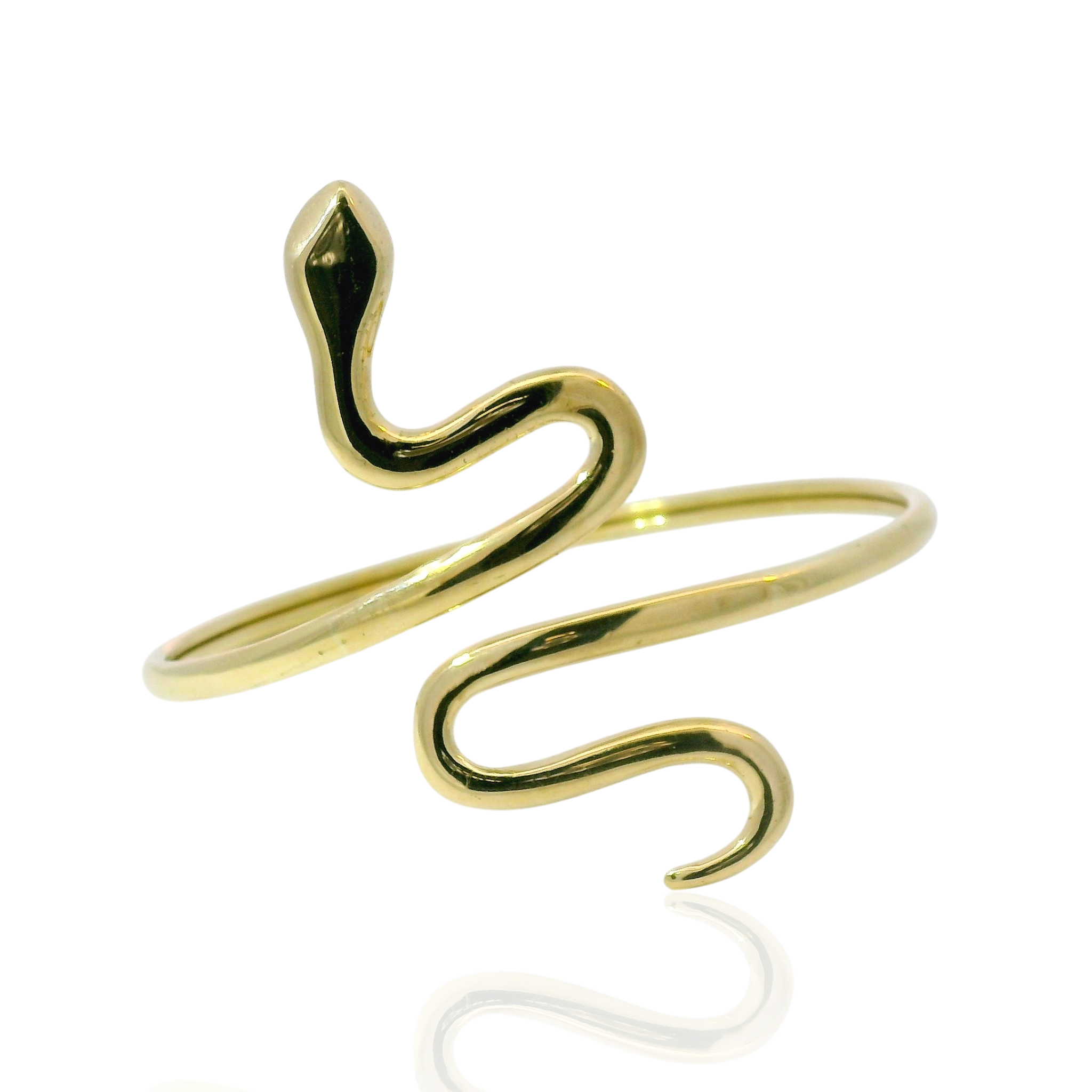 PAGE Estate Bracelet Estate 14K Yellow Gold Flexible Snake Cuff Bracelet