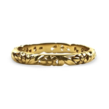 PAGE Estate Ring Estate 14K Yellow Gold Floral Band 6
