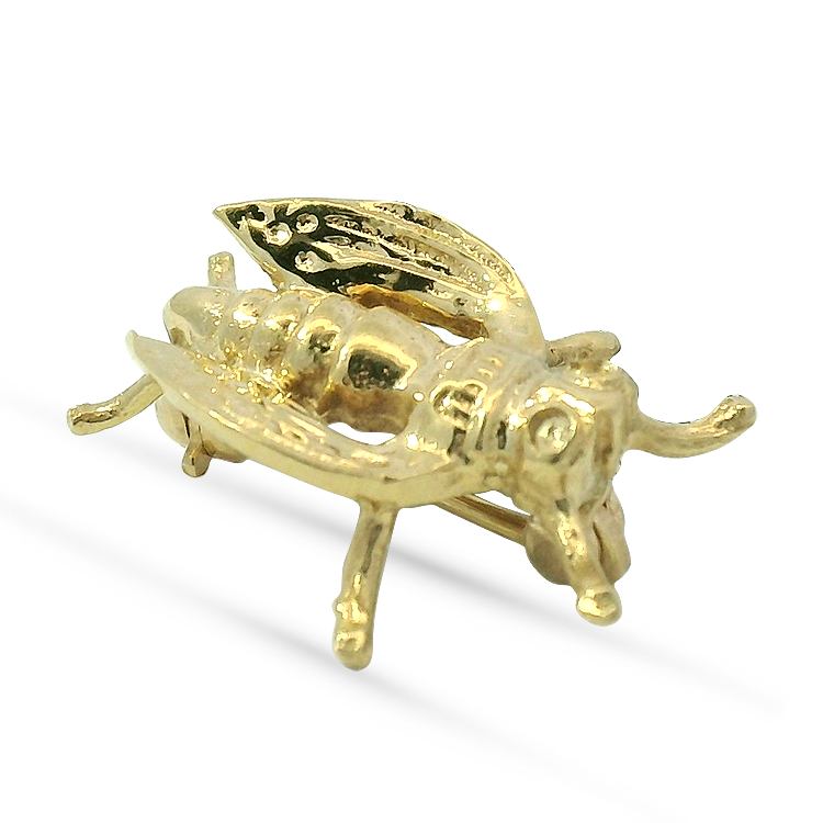 PAGE Estate Pins & Brooches Estate 14K Yellow Gold Fly Pin