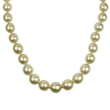 PAGE Estate Necklaces and Pendants Estate 14K Yellow Gold Golden South Sea Cultured Pearl 15" Necklace