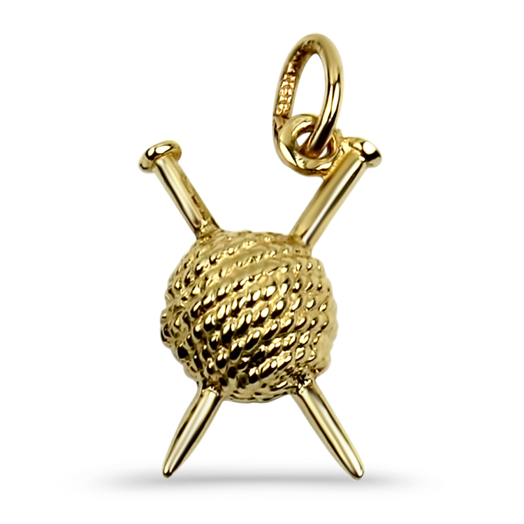 PAGE Estate Necklaces and Pendants Estate 14K Yellow Gold Golf Charm/Pendant