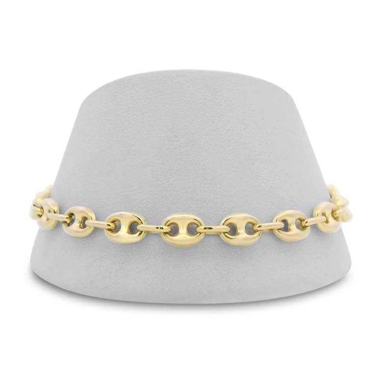 PAGE Estate Bracelet Estate 14k Yellow Gold Gucci Puff Link Bracelet