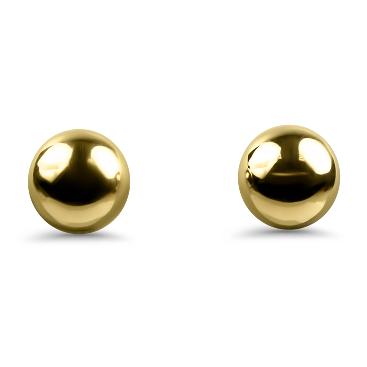 PAGE Estate Earring Estate 14K Yellow Gold Half Dome Stud Earrings