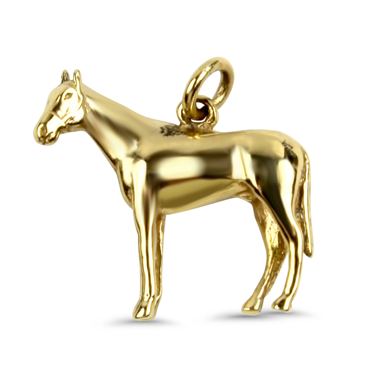 PAGE Estate Pendant Estate 14K Yellow Gold Horse Pendant