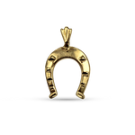 PAGE Estate Charm Estate 14K Yellow Gold Horseshoe Pendant