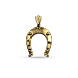 PAGE Estate Charm Estate 14K Yellow Gold Horseshoe Pendant