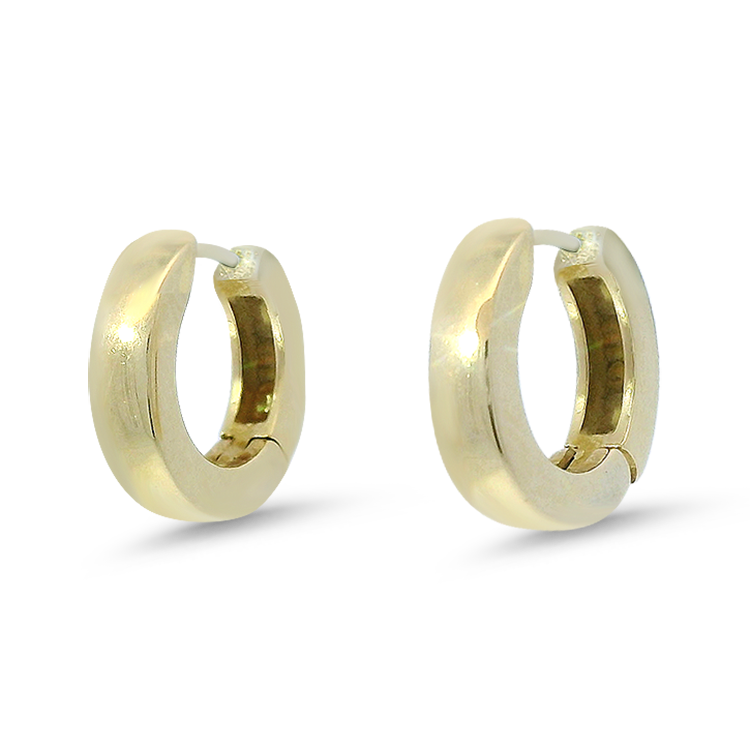 PAGE Estate Earrings Estate 14K Yellow Gold Huggie Earrings