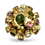 PAGE Estate Ring Estate 14K Yellow Gold Multi-Gemstone Ring 6.25