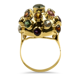 PAGE Estate Ring Estate 14K Yellow Gold Multi-Gemstone Ring 6.25