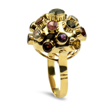 PAGE Estate Ring Estate 14K Yellow Gold Multi-Gemstone Ring 6.25