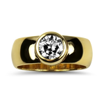 PAGE Estate Engagement Ring Estate 14k Yellow Gold Old European Cut Diamond Ring 7.75