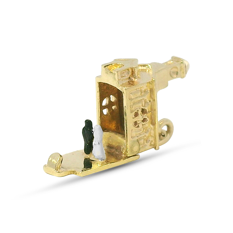 PAGE Estate Charm Estate 14k Yellow Gold Opening Chapel Charm