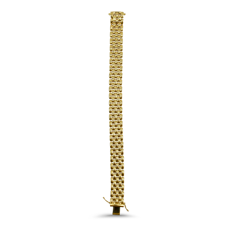 Estate 14K Yellow Gold Panther Link Bracelet Springer s