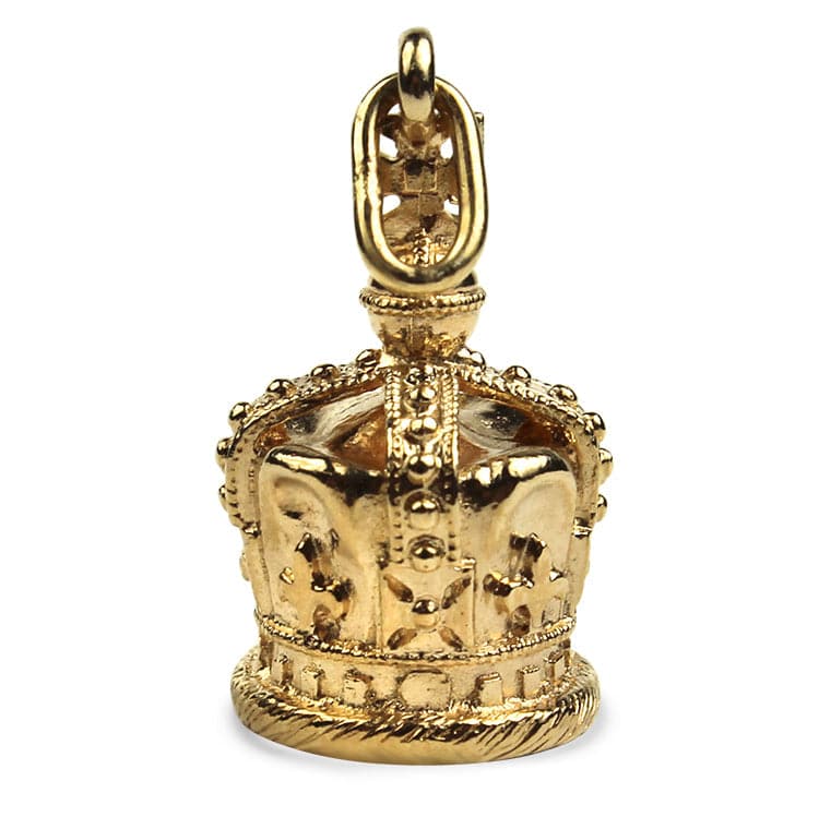 PAGE Estate Charm Estate 14K Yellow Gold Papal Tiara Charm