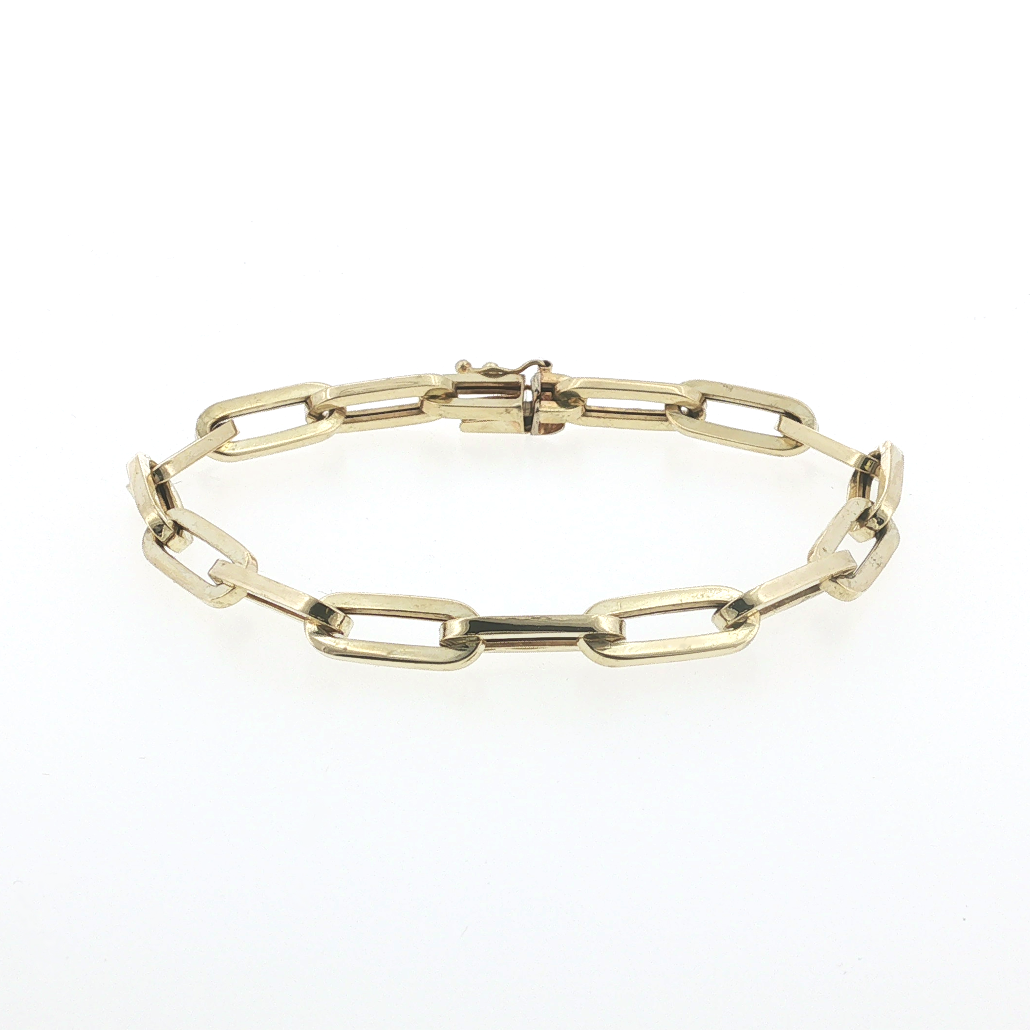 PAGE Estate Bracelets Estate 14K Yellow Gold Paperclip Link Bracelet