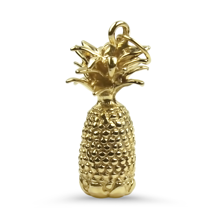 PAGE Estate Necklaces and Pendants Estate 14K Yellow Gold Pineapple Charm/Pendant